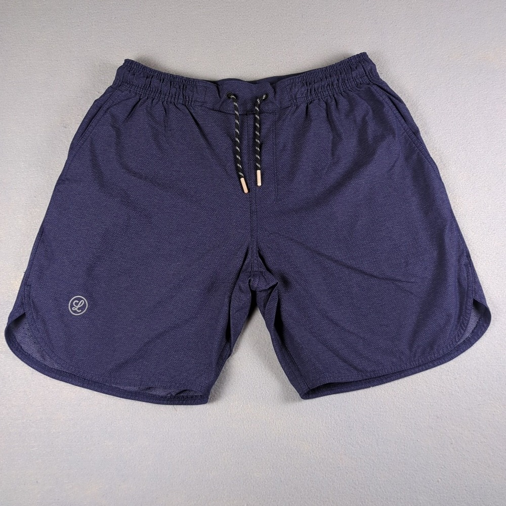 Legends Luka Shorts Mens Medium Blue 7" Liner Zip Pocket Performance Lightweight
